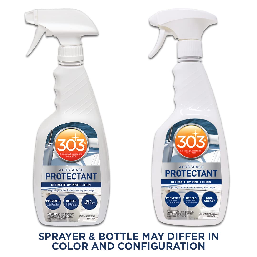 303 Marine Aerospace Protectant - Provides Superior UV Protection, Repels Dust, Dirt, and Staining, Dries to A Smooth, Matte Finish, Restores and Maintains A Like-New Appearance, 32oz (30306) 946 ml (Pack of 1)