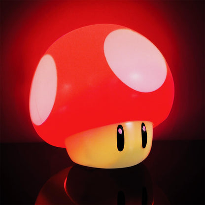 Super Mario Brothers Mushroom Figure Light – Officially Licensed Collectible Movie Merchandise with Sound, Gifts for Boys, Kids Bedroom Accessories | Paladone