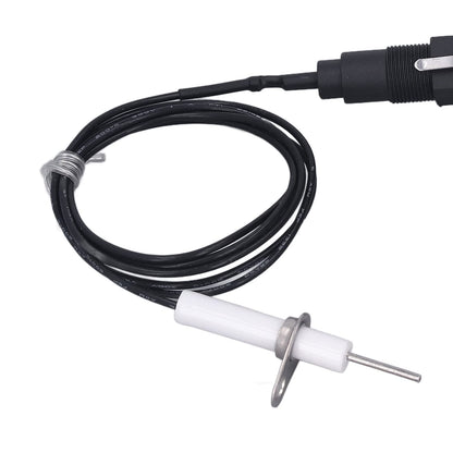 Push Button Piezo Igniter Piezo Spark Ignition 1 Out 2 Ignitor Electrode with 1 Meter Wire for Gas Stove Fireplace Oven Heater Barbecue Camping