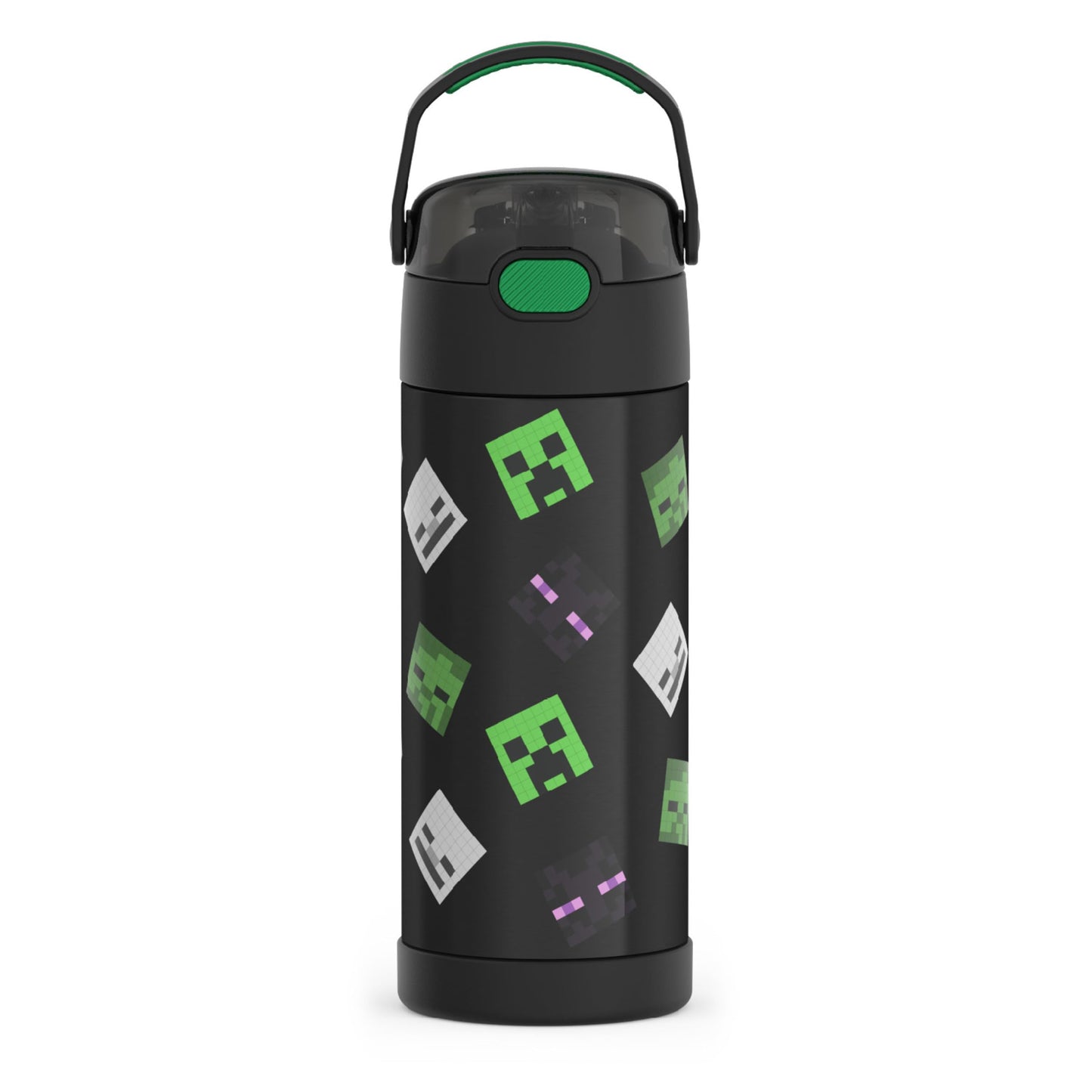 THERMOS FUNTAINER 14 Ounce Stainless Steel Vacuum Insulated Bottle, Minecraft