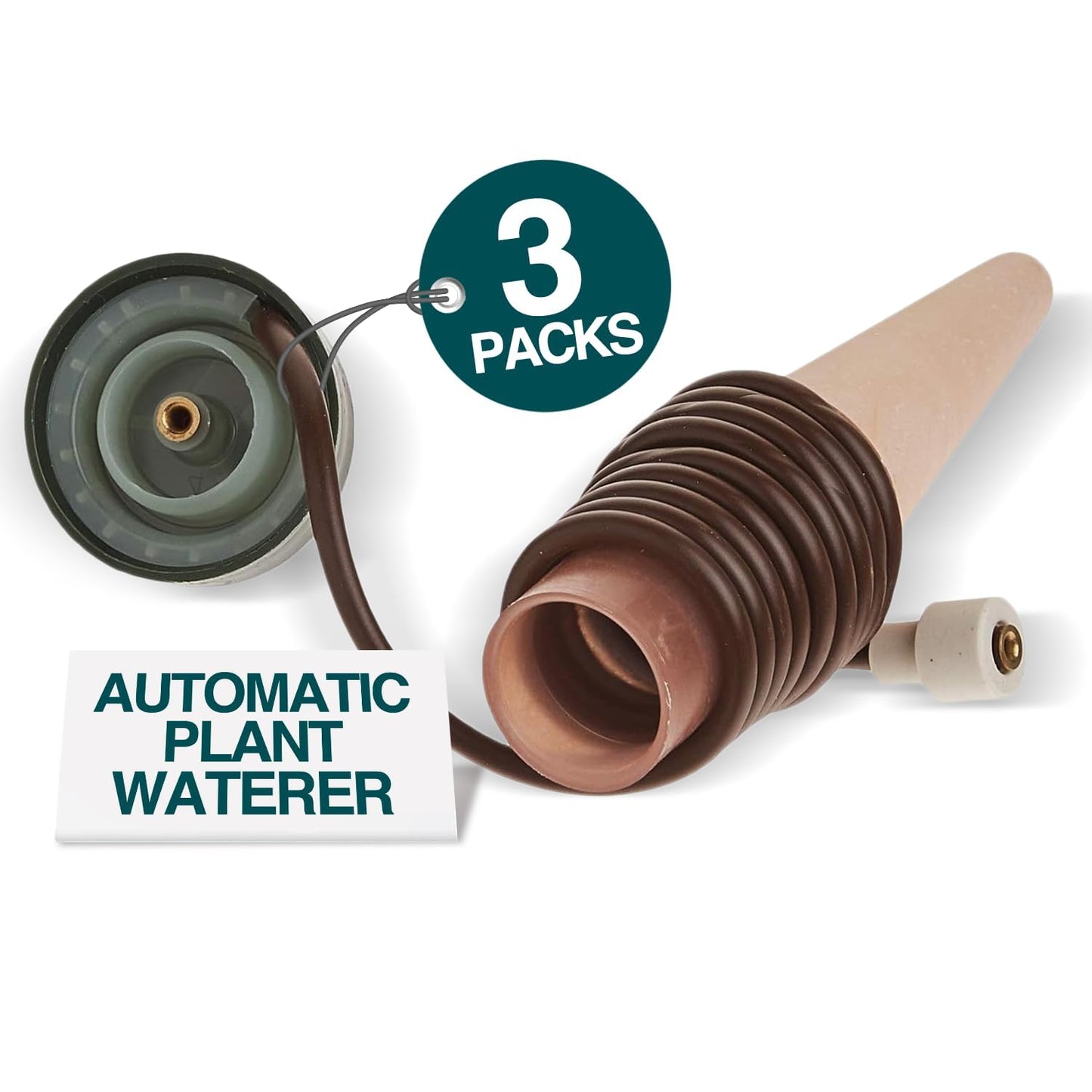 Blumat Classic Automatic Self Watering Plant Stakes (3 Pack) | Vacation Plant Watering Spikes | Houseplant Water Care for Indoor or Outdoor Plants