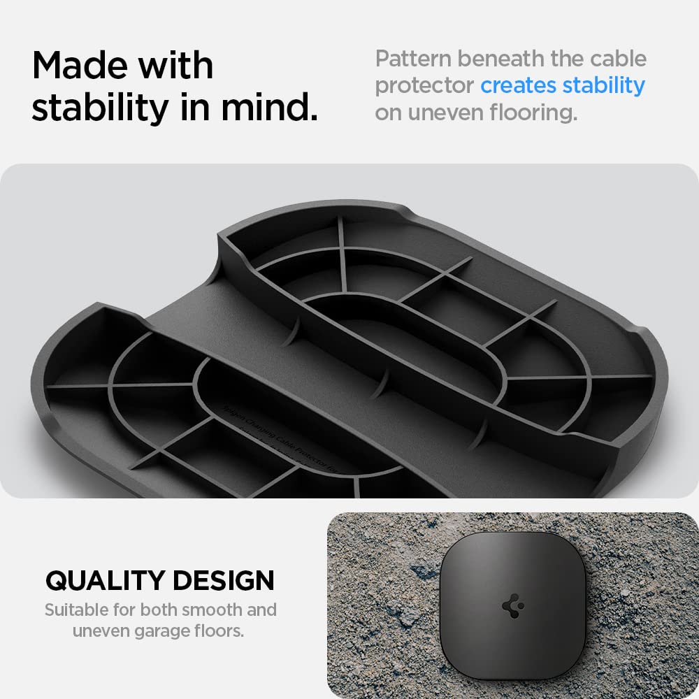 Spigen DuraPro Cable Garage Door Pass Protector for Tesla Mobile Charger and Tesla Gen 3 Wall Connector (Tesla Model 3/Y/X/S 2026/2025/2024/2023) [Compatible with 1.8in Cable Thickness EV Chargers]
