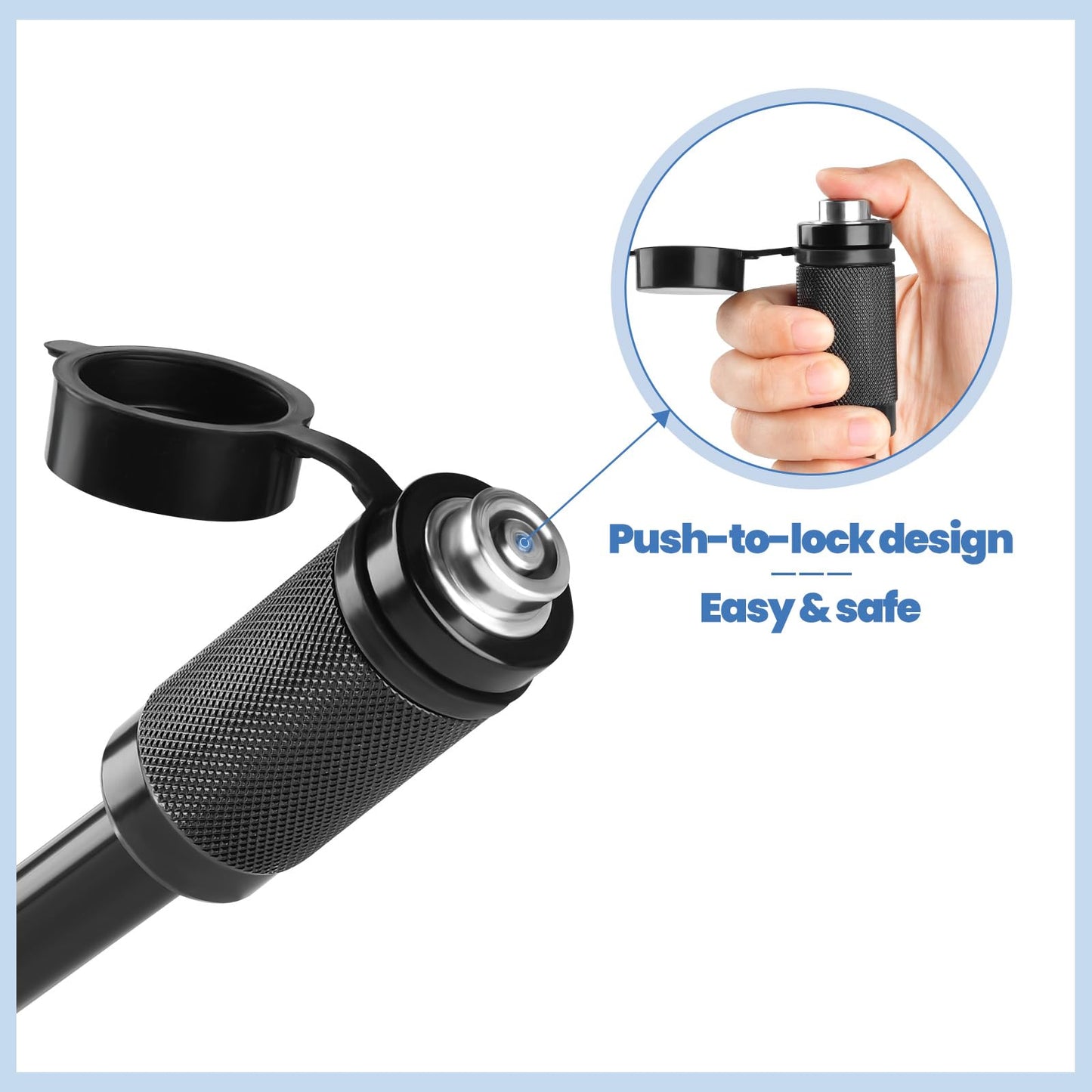 2 Pack Trailer Hitch Lock, Hitch Pin Lock with 5/8 Inch Diameter Anti-Theft Hitch Locking Pin for 2 Inch & 2-1/2 Inch Receiver, Black.