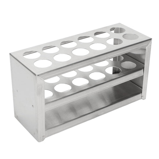 Test Tube Holders, Stainless Steel 12 Holes Test Tube Rack Strong 3 Tiers Centrifuge Tube Holder Laboratory School