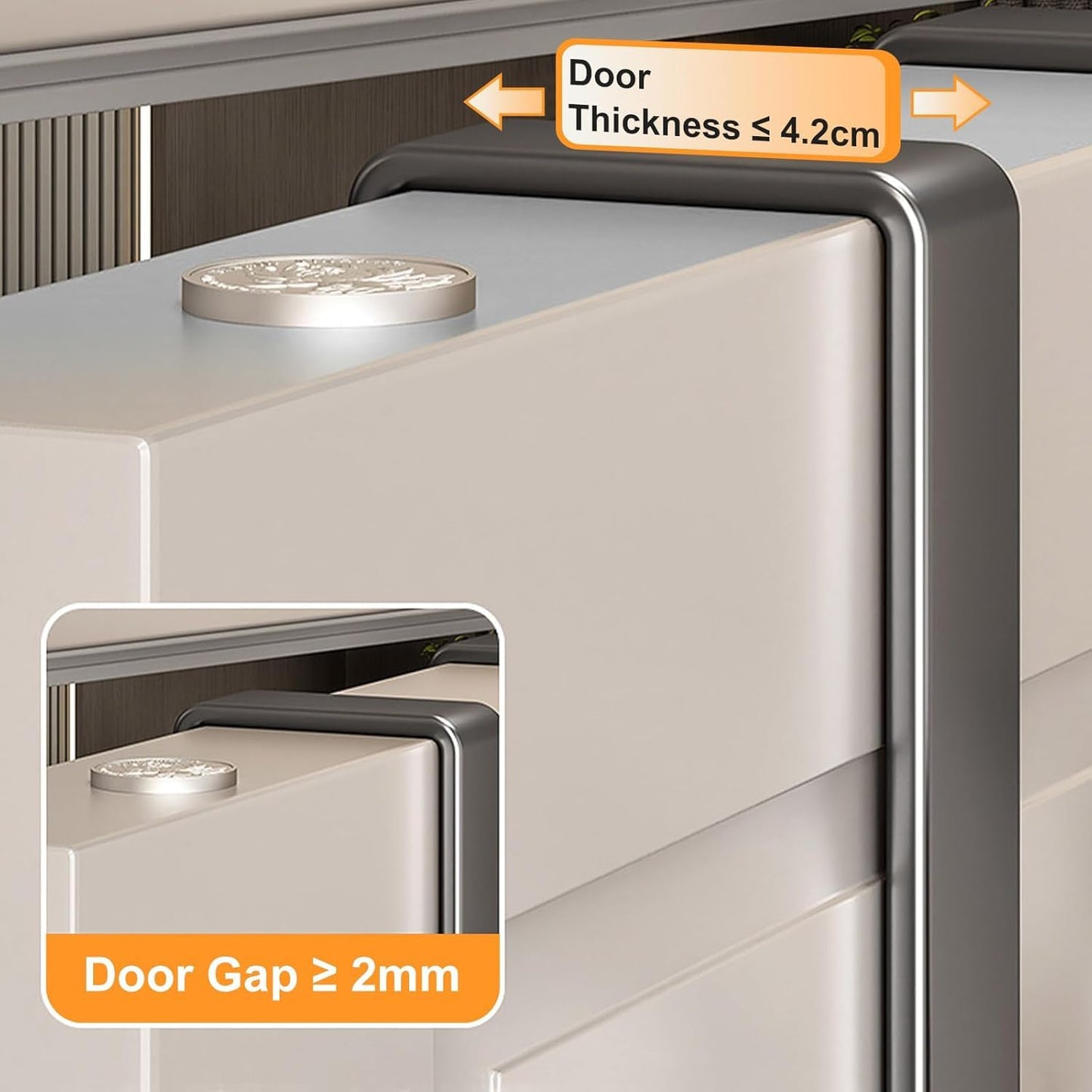 Over The Door Hooks 4-Pack, Door Hanger Hook with 5 Hooks, Heavy Duty Metal Door Hanger Organizer for Bathroom, Towels, Coats, Clothes, Hats, Bags - Black