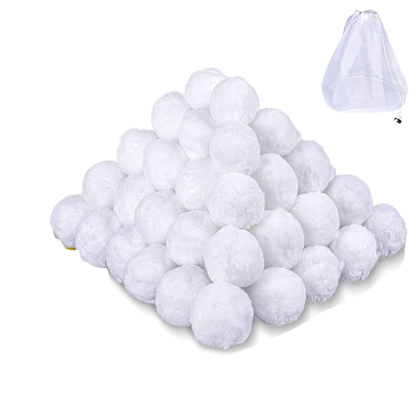 Pool Filter Balls for Sand Filter, Eco-Friendly Reusable Pool Fiber Filter Balls Replace Pool Filter Sand, Pool Filter Media Balls for Swimming Pool (4.6, Pounds)