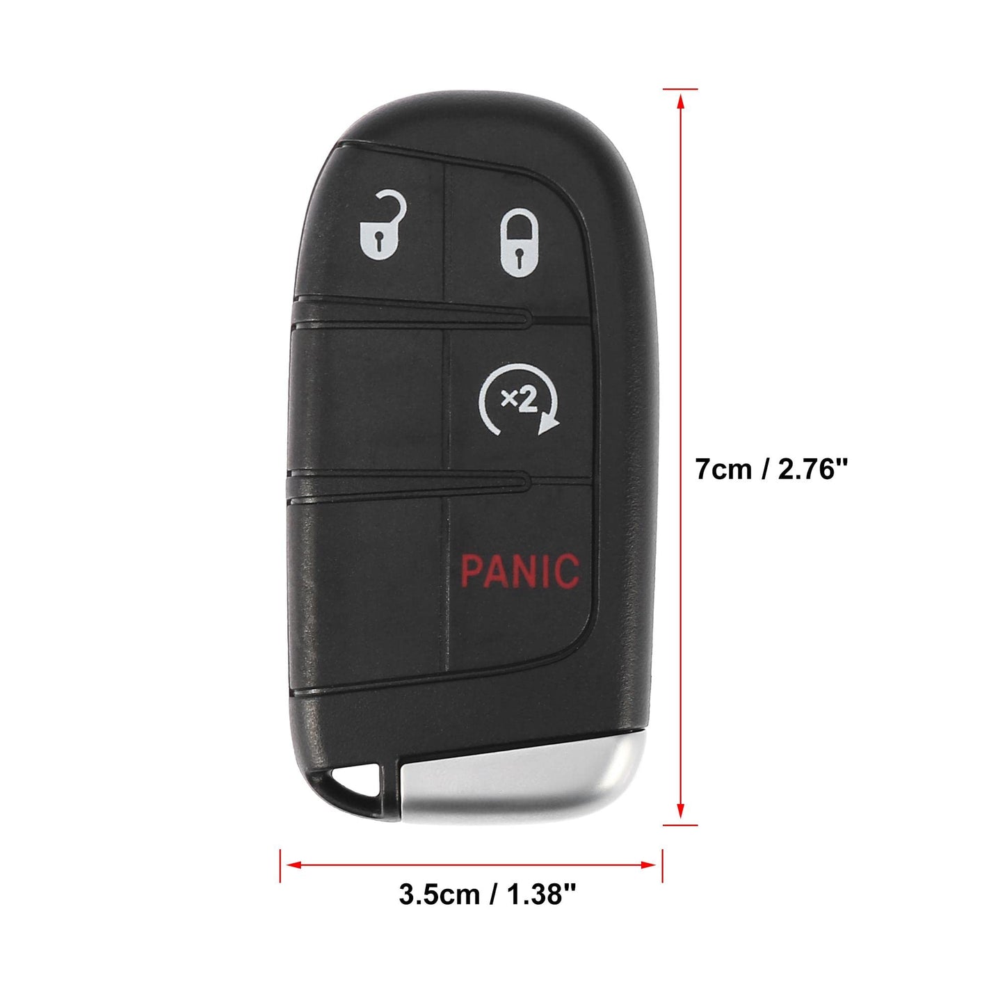 X AUTOHAUX Keyless Entry Remote Car Key Fob 433Mhz 4 Buttons M3N-40821302 for Dodge Journey 2011-2020