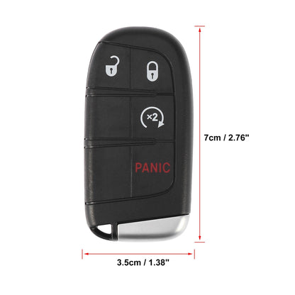 X AUTOHAUX Keyless Entry Remote Car Key Fob 433Mhz 4 Buttons M3N-40821302 for Dodge Journey 2011-2020