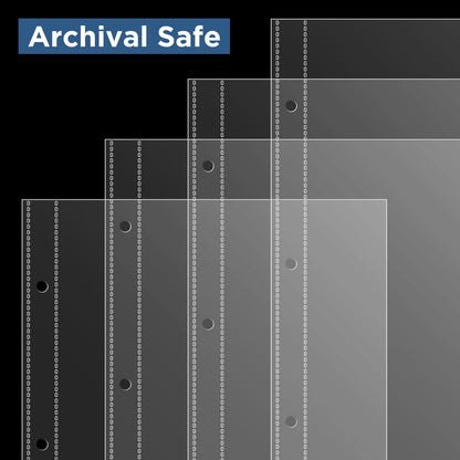 6 x 9 Brochure Sleeves, 50 Pack, Page Protectors for Broadway Play Programs and Theater Programs, Top-Loading Sheet Protectors