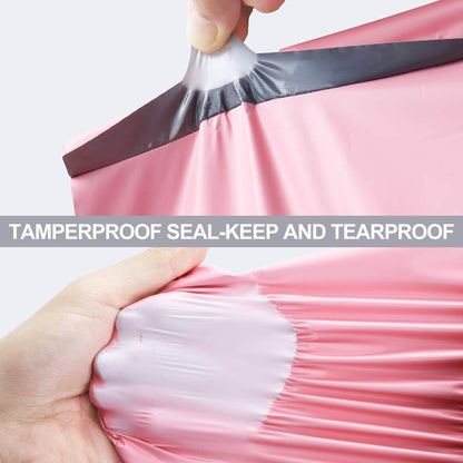 UCGOU Poly Mailers 10x13 Inch Light Pink 200 Pack Shipping Bags #4 Strong Mailing Envelopes Boutique Packaging Postal Self Seal Adhesive Waterproof and Tear Proof Small Business for Clothes Books
