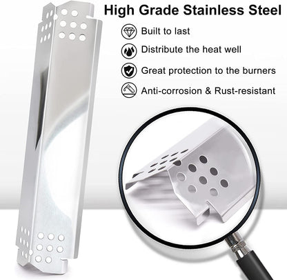 Replacement Parts for Nexgrill 5 Burner 720-0888, 720-0888N, Nexgrill 720-0830H, Members Mark 720-0882D, Stainless Steel Grill Heat Tent, Flame Tamer, Burner Cover for Nexgrill 720-0888 Grill