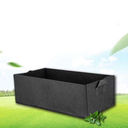 DOITOOL Square Grow Bags 6Pcs Non-Woven Fabric Garden Bed Flower Vegetable Planting Bag Planter Pot Container for Nursery Garden (40x30x20cm Black)
