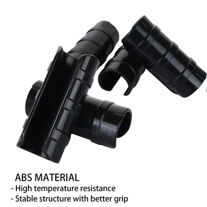 50 PCS 1 inch Greenhouse Clamps Clips 26mm Black ABS Snap Clamp Tube Clip Garden Buildings Tube Clip for Greenhouse Film, Sunshade Nets, Frame Shelters (Outer Ø 1.26”inner Ø 1”)