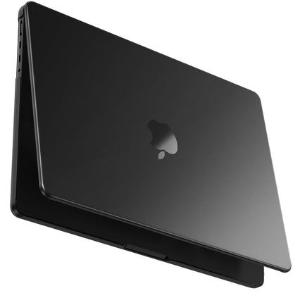 BlueSwan Matte Case for MacBook Pro 14 M5 2026 2025-2021 M4 M3 M2 M1 Pro/Max, Compatible A3434 A3401 A3112 A2992 A2918 A2779 A2442, Hard Shell Protective Cover, Space Black Clear