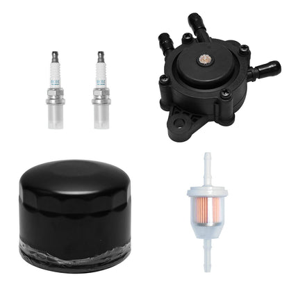UOIENRT 698754 Air Filter, 492932S 492932 Oil Filter with 691035 Fuel Filter Tune up Kit, Fits for LA120 LA130 LA140 LA150 L120 LA145 D130 D140 Lawn Mower Parts
