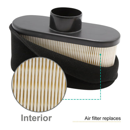 Vkinman 11013-7047 Air Filter 49065-7007 Oil Filter Replacement for Kawasaki FR651V FR730V FS481V FS541V FS600V FS730V Engine Lawn Mower Tractor Tune Up Kits