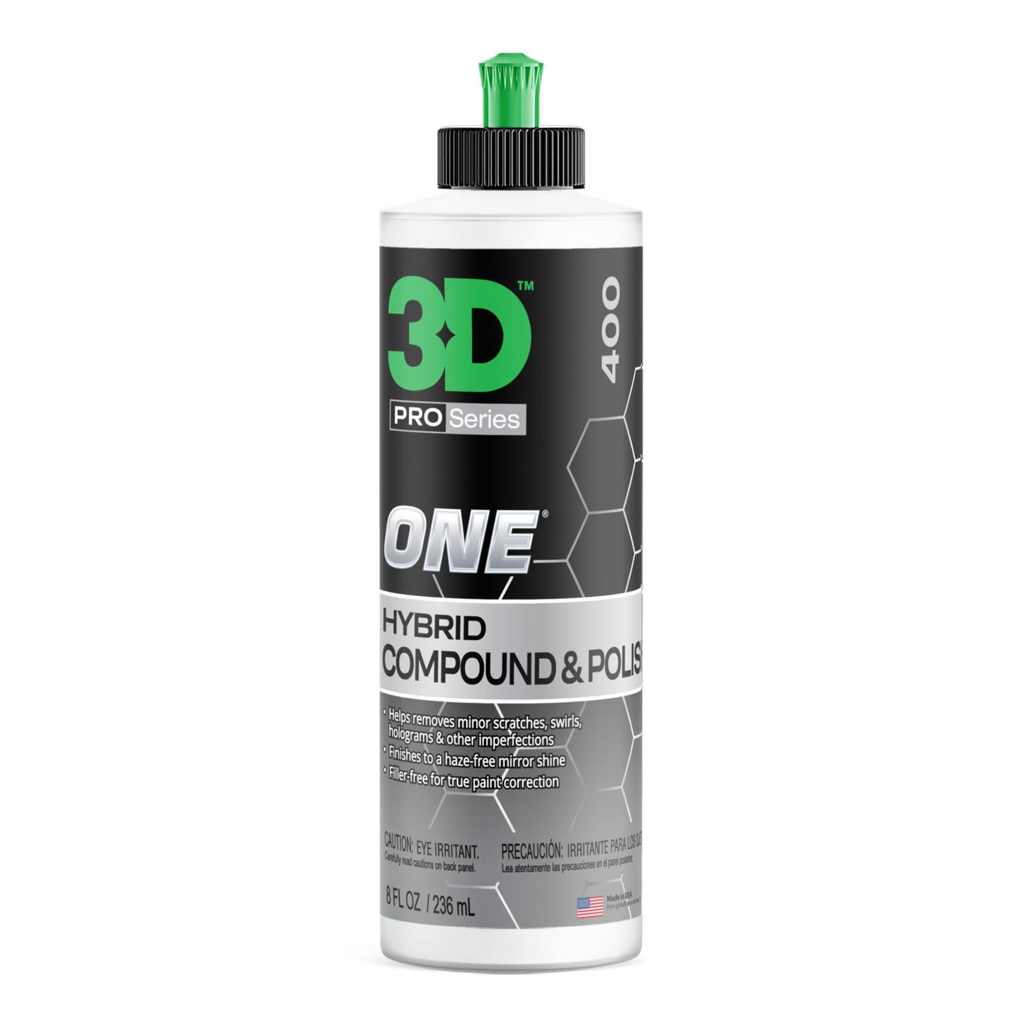 3D One - Professional Cutting, Polishing, and Finishing Compound (8 oz.) for Paint Correction, Auto Detailing and Buffing