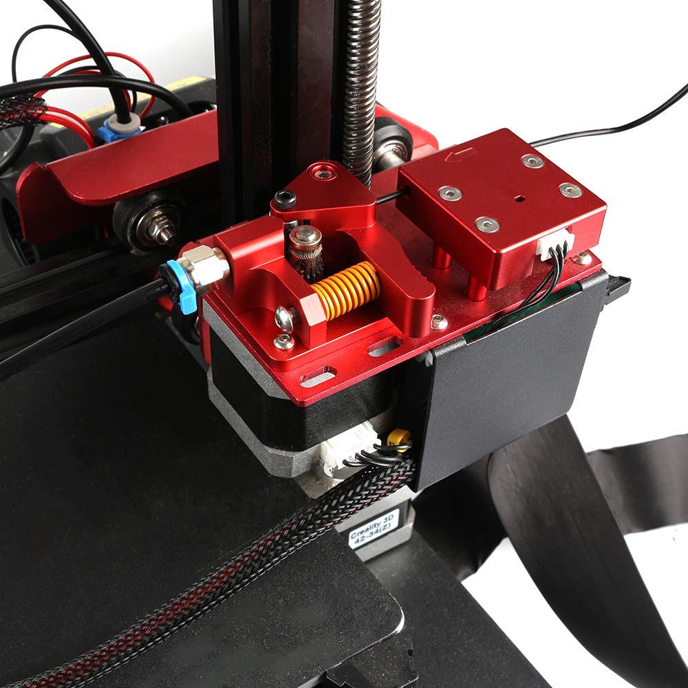 Zeelo Dual Drive Extruder, Aluminum Dual Gear Extruder Upgrade Kit for Tornado/CR-10/ CR-10S/ CR-10S Pro/Ender 3/Anet A8 Anycubic Mega Wanhao i3