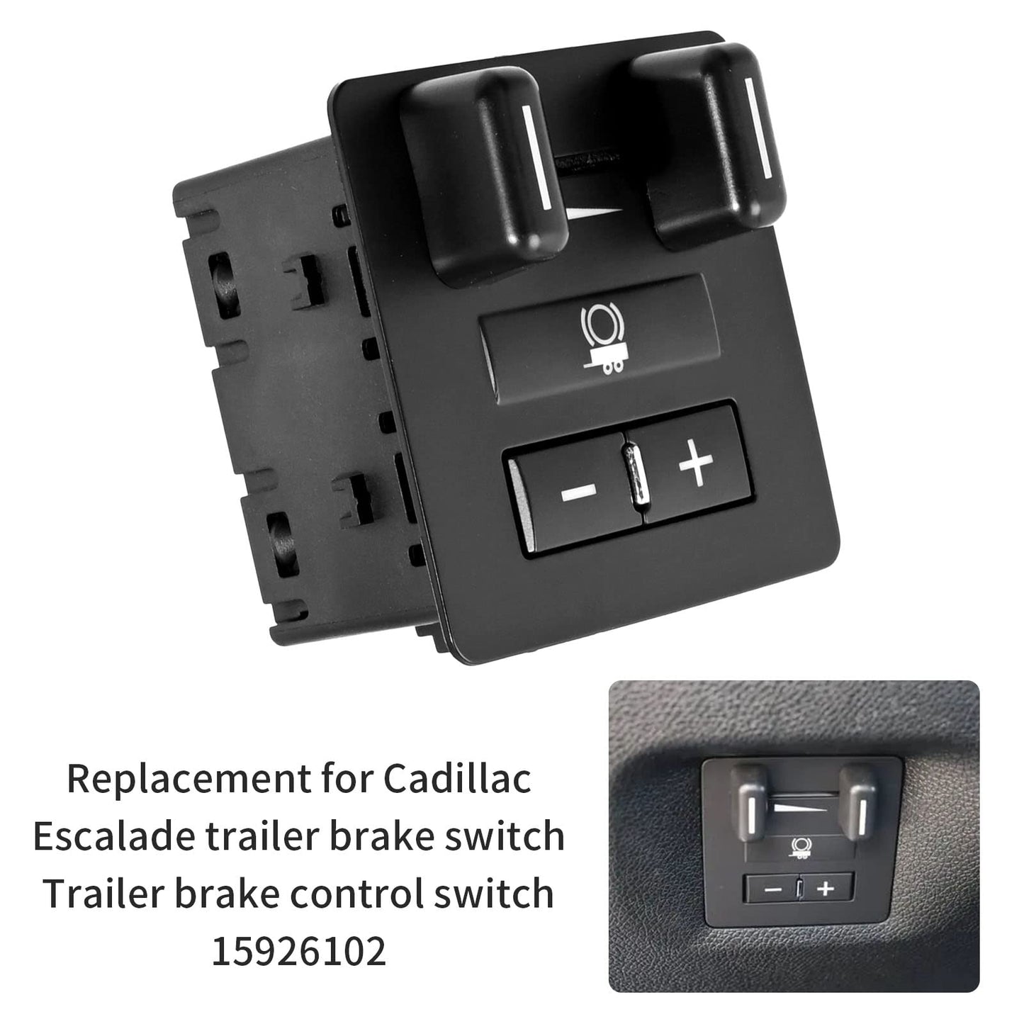 15926102 Trailer Brake Control Switch Replacement for 2007-2014 Chevy Suburban Yukon Sierra Escalade Silverado Avalanche Tahoe