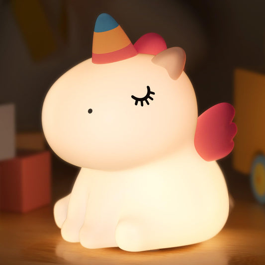 YISSVIC Kids Night Light for Bedroom Rechargeable Cordless 7 Colors Tap Control Bedside Lamp Nursery Nightlight Gifts for Boys, Girls, Christmas Gifts for Grandkids