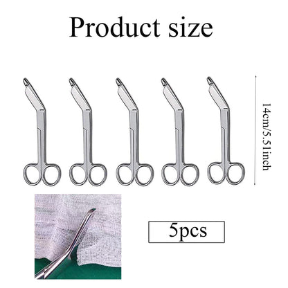 Shoyisenka 5 Pcs Bandage Scissors, 5.5" Gauze Scissors, Stainless Steel Bandage Scissors Nurse Accessories