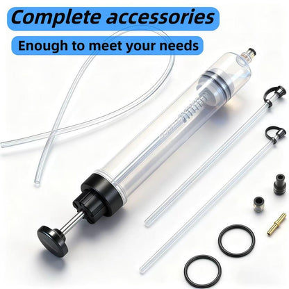 WELCAPAC 500cc/500ML Fluid Extractor & Oil Extractor Pump for Fluid Extraction and Filling - Multi-Use in Automotive, Marine, Engines, Lawn Mowers with 23 Transparent Hose & 2x9 Extension Tubes