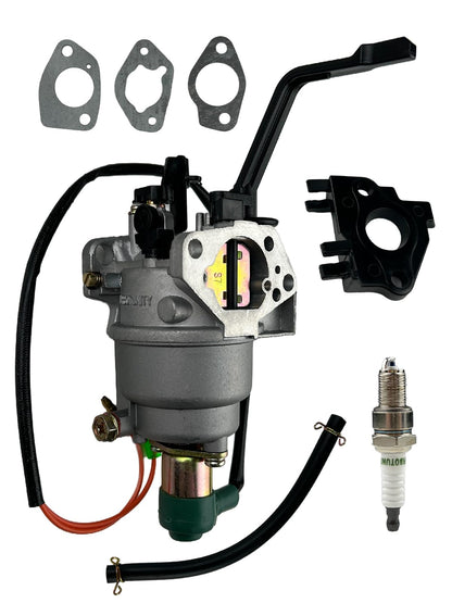 TURBOTUNITY Generator Carburetor Kit for Champion Predator Generac 420cc 439cc 459cc 11hp 13hp GX390 6500 8750 9000 5500 7000 8000 7500 9500 Watts