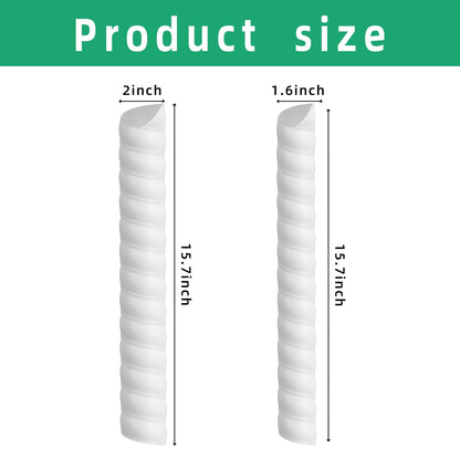 8 PCS Tree Trunk Protector- 2 Size Plastic Spiral Tree Guard- Tree Bark Protector Tube Wraps to Protect Saplings Plants from Deer Rabbit Cats Rodents Mowers