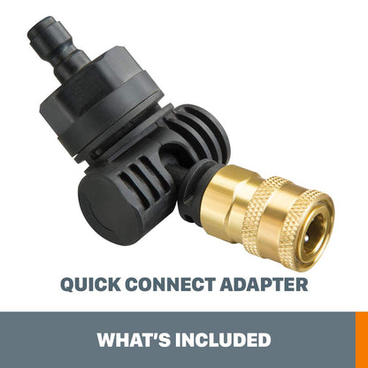 WORX WA4039 Hydroshot Pivoting Quick-Connect Adapter, Black