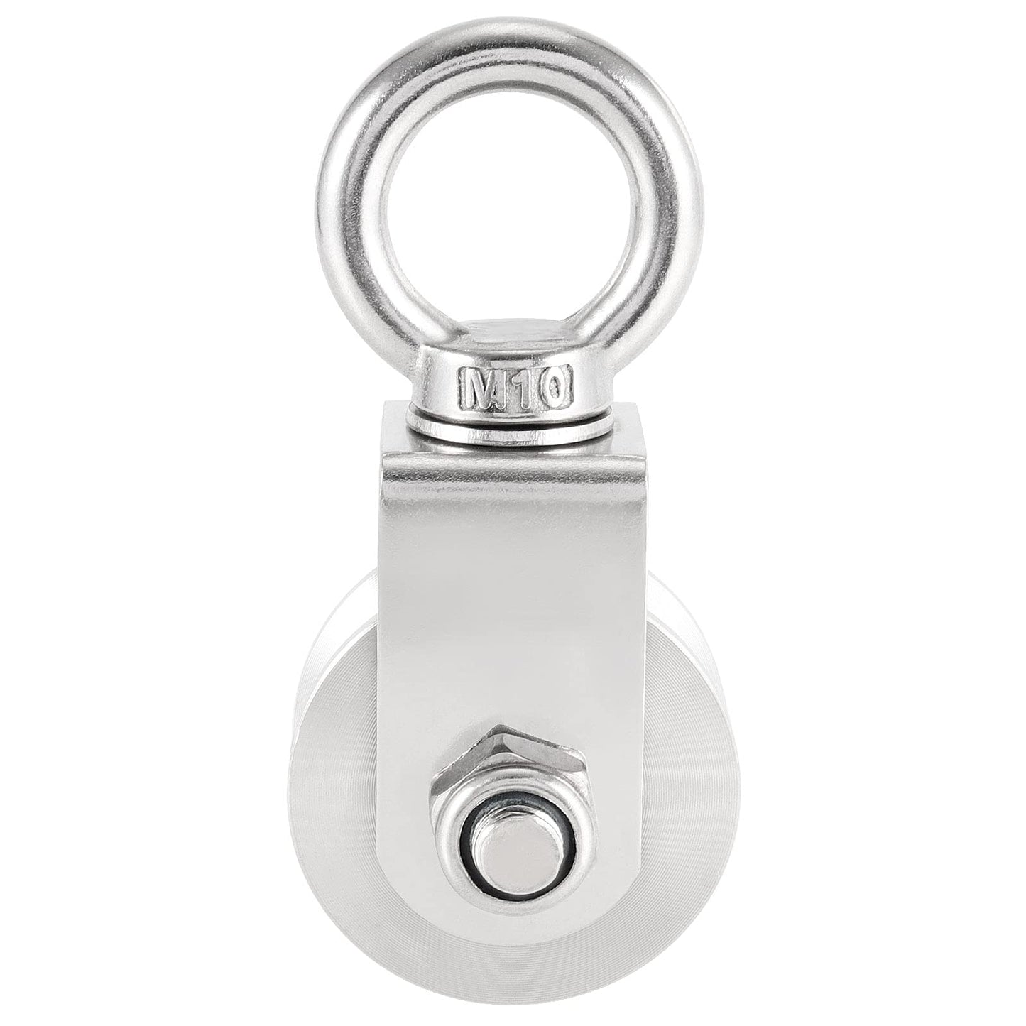 PINGEUI 2 Pack Cable Pulley Wheel, 304 Stainless Steel Heavy Duty Swivel Pulley for System Lifting Gym Equipment Clothesline, 441 Lbs Capacity