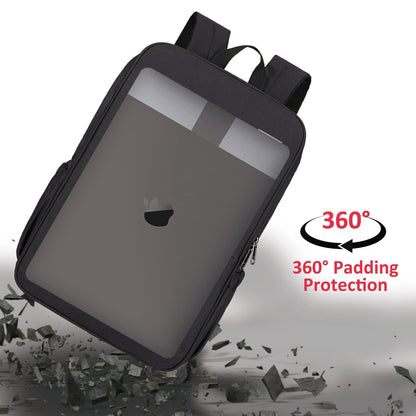 Deep Storage Laptop Backpack with USB Charging Port[Water Resistant] College School Computer Bookbag Fits 15.6 Inch Laptop