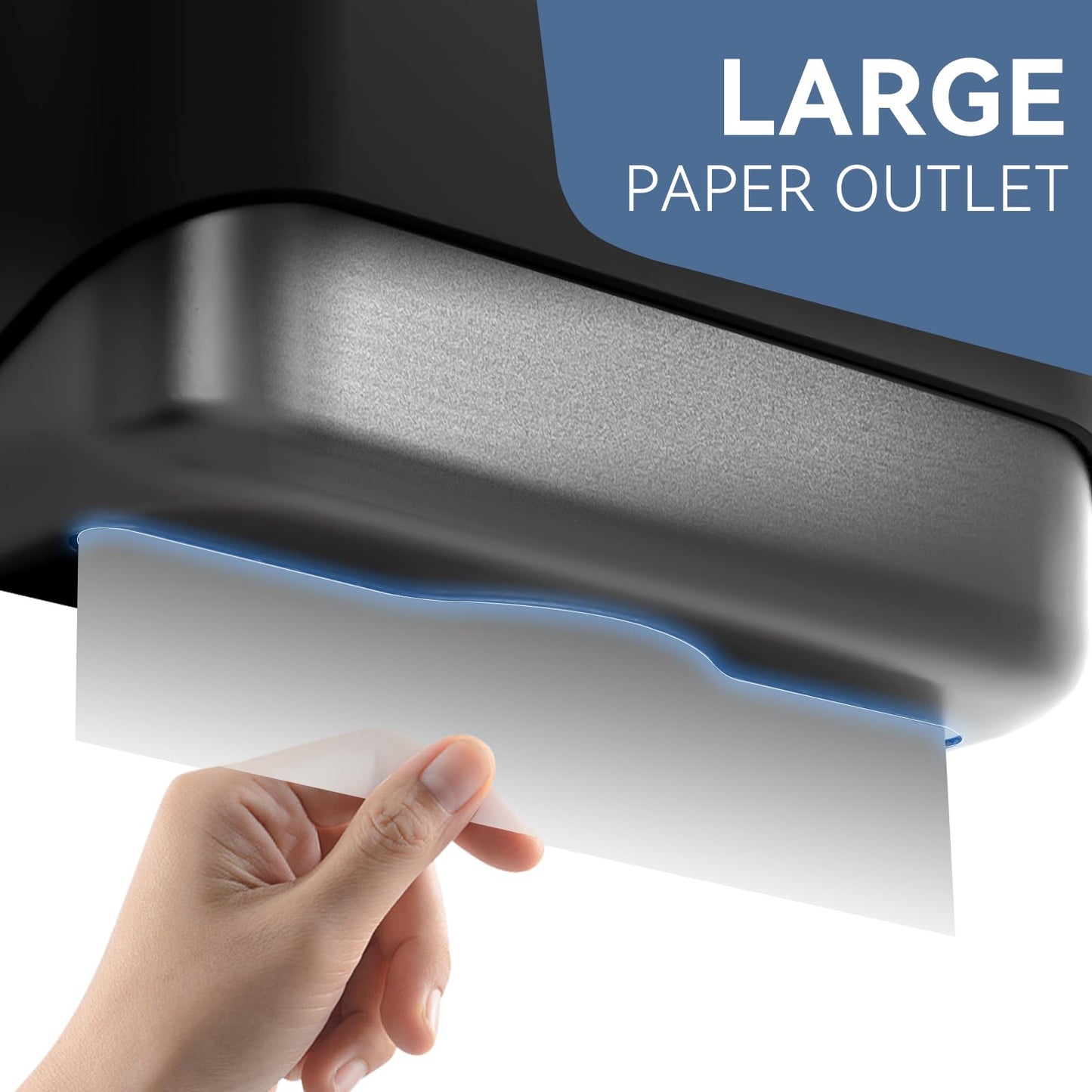 Paper Towel Dispenser Wall Mount Adhesive Multifold Trifold c-Fold Folded Commercial Paper Hand Towel Dispenser for Bathroom 10.8" L x 3.54" W x 8" H