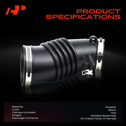 A-Premium Engine Air Intake Hose Tube with Clamps Compatible with Honda Odyssey 2011 2012 2013 2014 2015 2016 2017, V6 3.5L, SOHC, Replace# 17228RV0A00