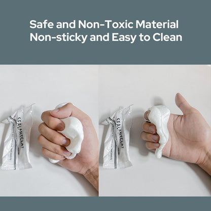 6PCS Super Diamond Mud Seal,New Type Waterproof Sealant Mastic, Waterproof Repair Sealing Clay, Quick Wall Mending Mud for Drain Connection, for Holes and Gaps Wall Filler Air Conditioning Hole