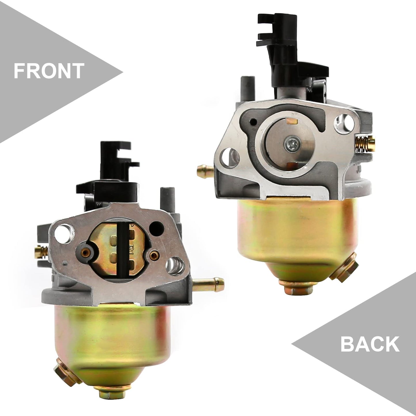 196cc 6.5HP Carburetor with Recoil Pull Starter Replacement for Champion 3000 3500 4000 Power Equipment Watt Gasoline Generator Replace 46561 46558 46539 46551 46555 46596 46533 196cc Carburateur