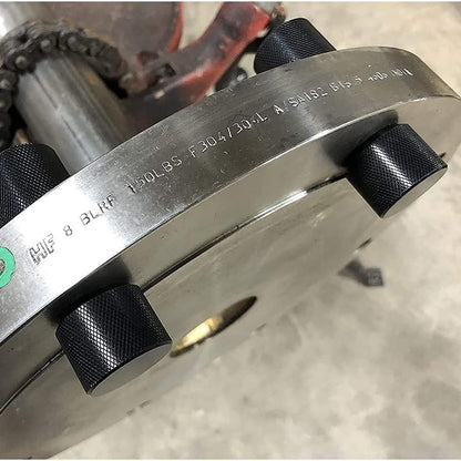 2Pcs Flange Two-Hole Positioning Pin Set with Built-in Level, 6061 Aluminum 1-1/8" Hole Gradient Aligner Tool (Black)