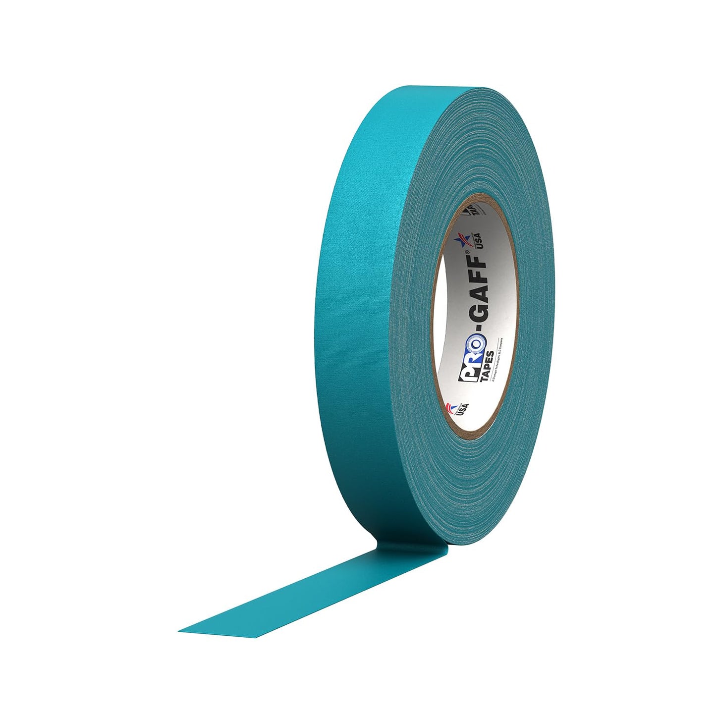 ProTapes 1" Width Pro Gaff Premium Matte Cloth Gaffer's Tape with Rubber Adhesive, 11 Mils Thick, 55 Yds Length, Teal (Pack of 1)