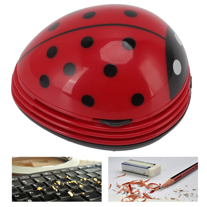 Cartoon Ladybug Mini Vacuum, Ergonomic Detachable Multi Purpose Keyboard Vacuum USB Easy Desktop Vacuum Cleaner for PC Laptop Desk Table Rubber Crumbs