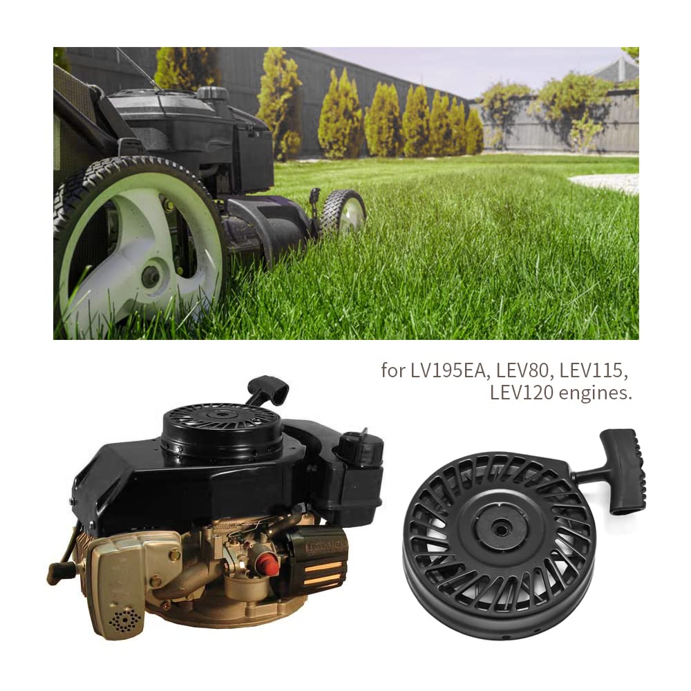 Anxingo Recoil Starter Pull Start Assembly for Tecumseh LV195EA LEV80 LEV115 LEV120 Lawn Mower Engines 590702 590739 590637 Snowblowers