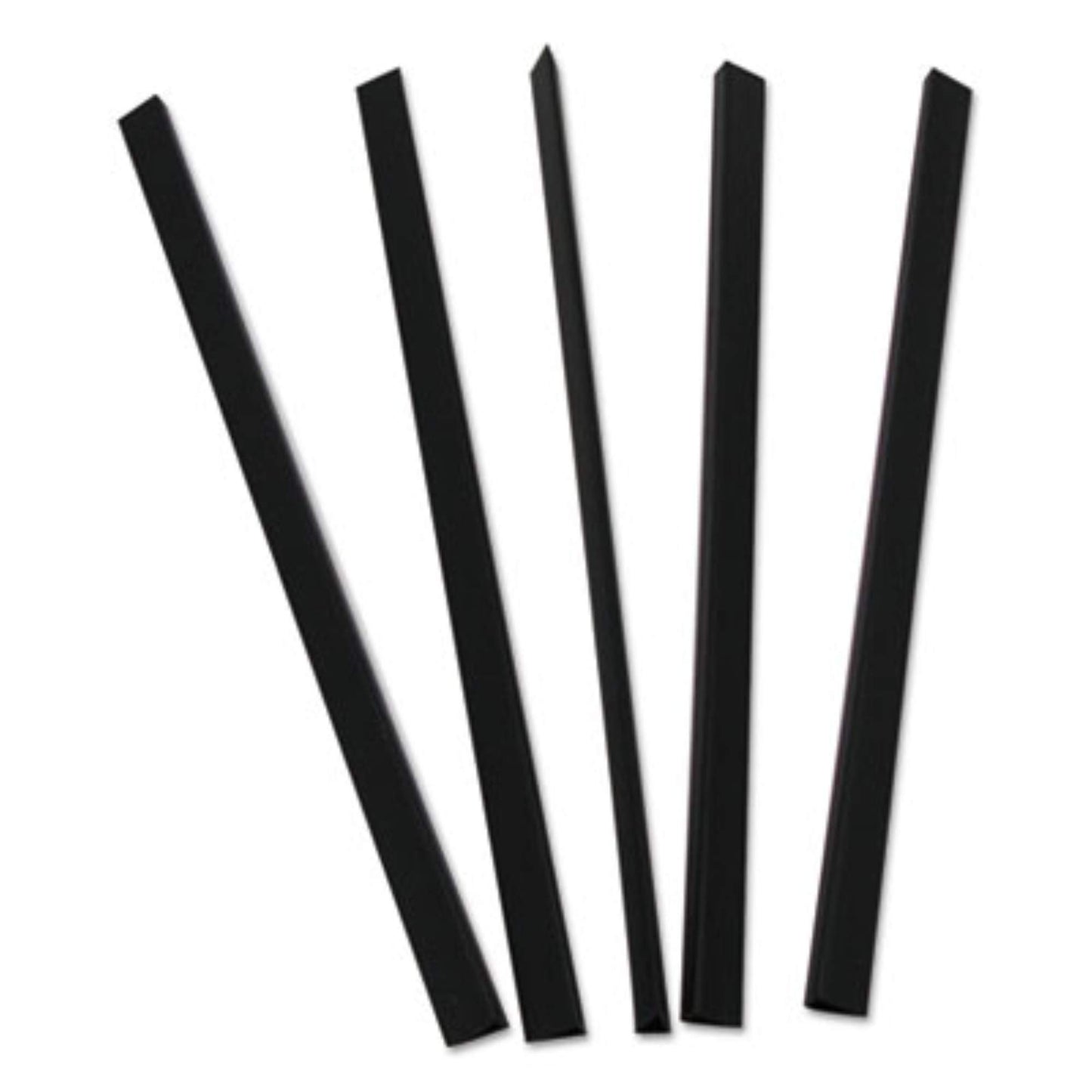 C-Line 34441 Slide-'N-Grip Binding Bars for Report Covers, 40-Sheet Capacity, Black, 100/Box