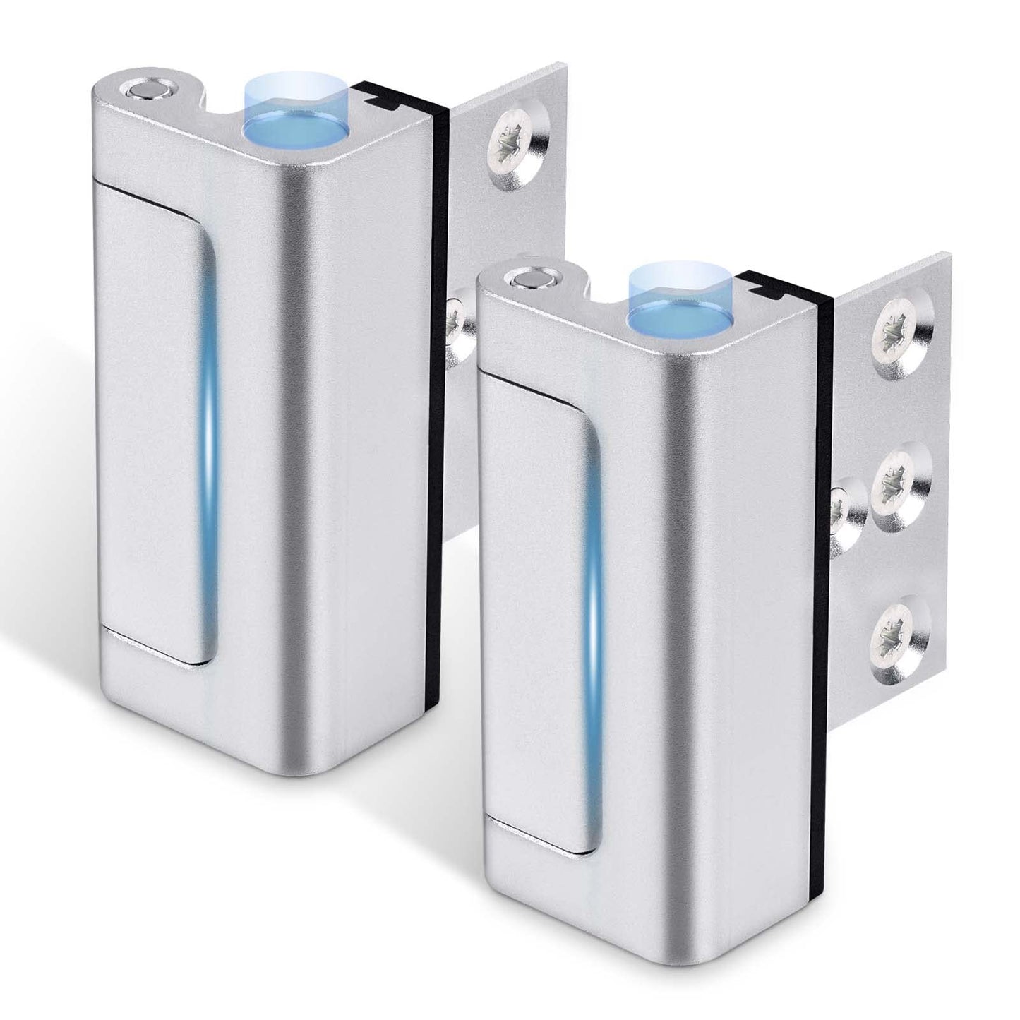 Steinwhale Home Security Door Reinforcement Lock 2Pack, Childproof Safety Door Lock Latch Inside Stopper, Add High Security to Prevent Home Unauthorized Entry, Aluminum Construction Finish