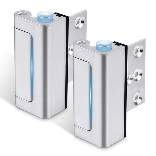 Steinwhale Home Security Door Reinforcement Lock 2Pack, Childproof Safety Door Lock Latch Inside Stopper, Add High Security to Prevent Home Unauthorized Entry, Aluminum Construction Finish