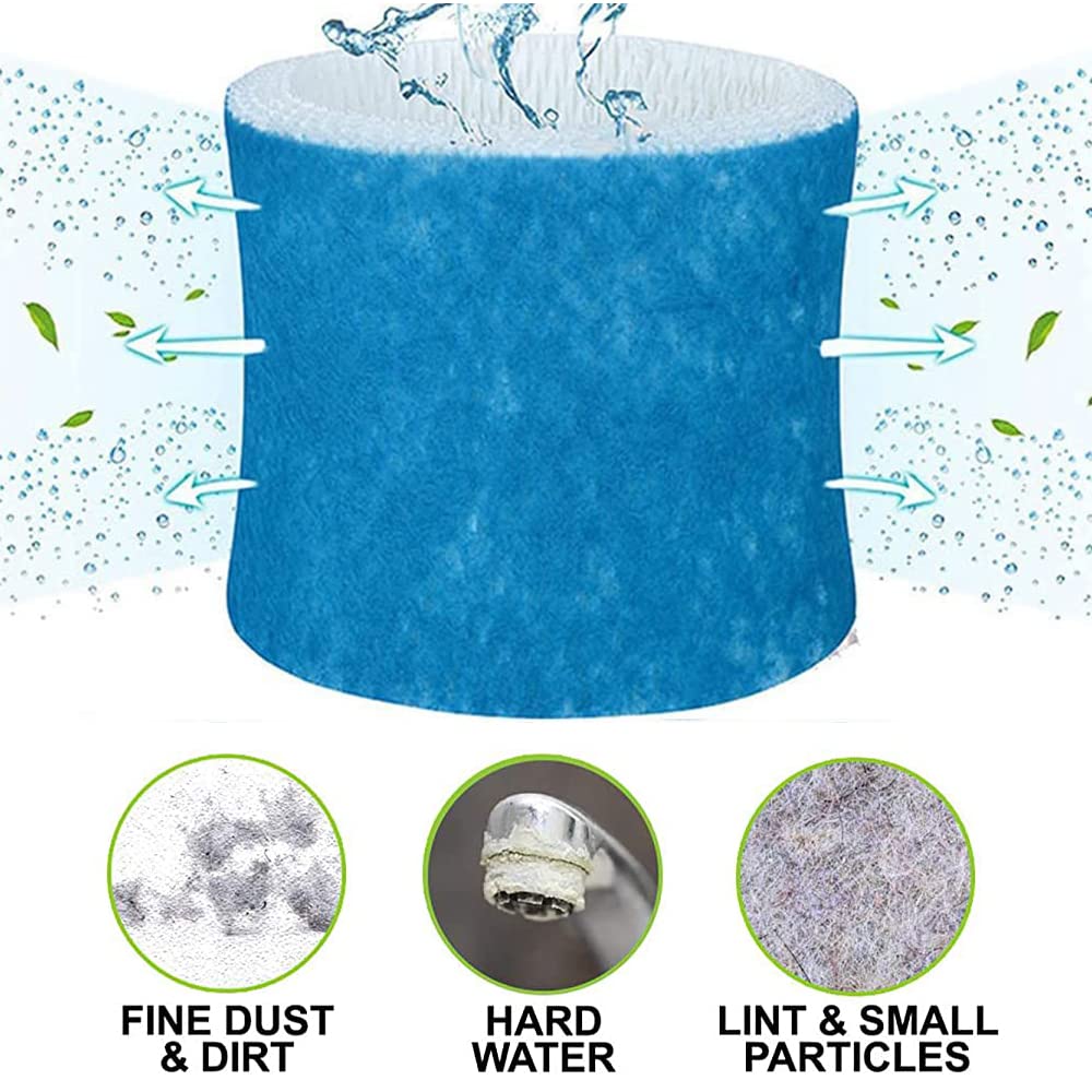 4 Pack HC-888 Filter Compatible with Humidifier Wicking Filters HC-888N Filters C Replacement for Honeywell HCM-890 HCM-890B HCM-890C DCM-200 HEV-320B