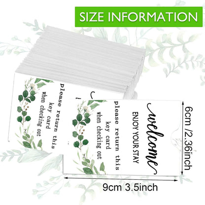 500Pcs Hotel Key Card Envelope Key Card Hoder Sleeves 2.4×3.5 Inch Enjoy Your Stay Key Cover for Hotel Gift Card Holders