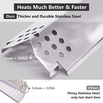 Replacement Parts for Nexgrill 5 Burner 720-0888, 720-0888N, Nexgrill 720-0830H, Members Mark 720-0882D, Stainless Steel Grill Heat Tent, Flame Tamer, Burner Cover for Nexgrill 720-0888 Grill