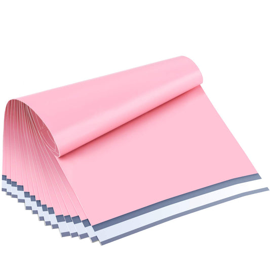 UCGOU Poly Mailers 10x13 Inch Light Pink 200 Pack Shipping Bags #4 Strong Mailing Envelopes Boutique Packaging Postal Self Seal Adhesive Waterproof and Tear Proof Small Business for Clothes Books
