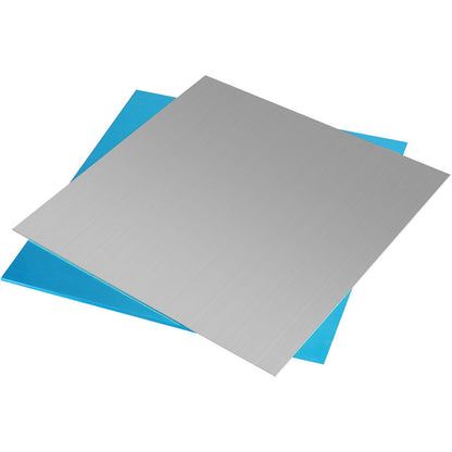 HAKZEON 2PCS Aluminum Sheet Metal Plate 12 x 12 x 1/16 Inch Thin Premium 6061 Aluminum Plate Covered with Protective Film for Construction, Elevator, Transportation, Electronics, Aviation