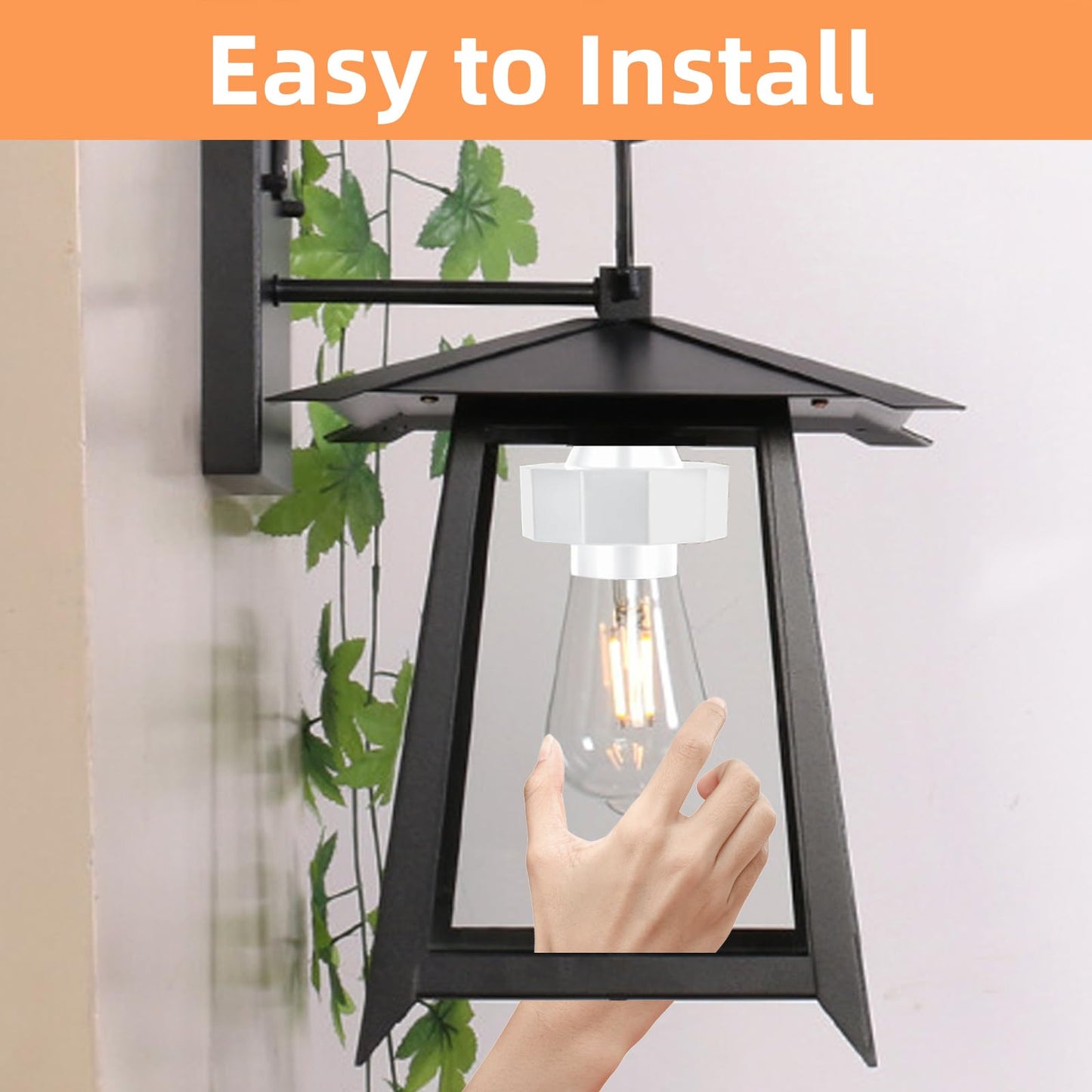 2Pack Light Socket Power Adapter for Wyze Cam v3/v4/v3 Pro/OG,Wyze Cam Pan v3, Blink Mini,E26 Socket USB Adapter 5V 2A for Security Camera,LED Strips Outdoor Indoor