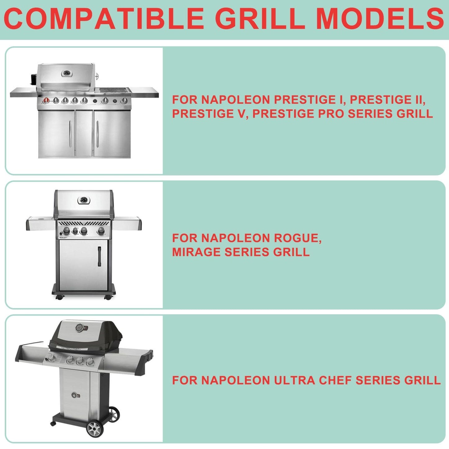 WEBROIL 40 Packs 62007 Grill Grease Tray Liners for Napoleon Grill Accessories Prestige 500 Parts, Disposable Drip Pan Liners for Prestige pro/I/II, Prestige V, Rogue, Mirage, Ultra Chef Series Parts