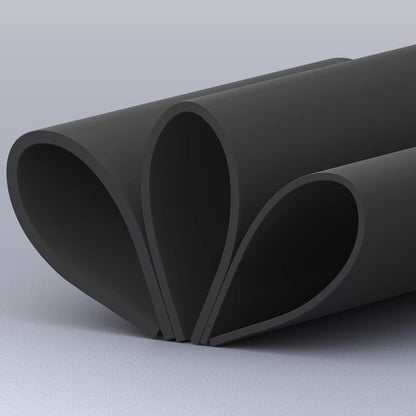 Uotyle Black Sponge Foam Rubber Sheet, EVA Foam Roll 72"x17"x0.25" Thick High Density Craft Foam for Cosplay Costumes, Crafts, DIY Projects